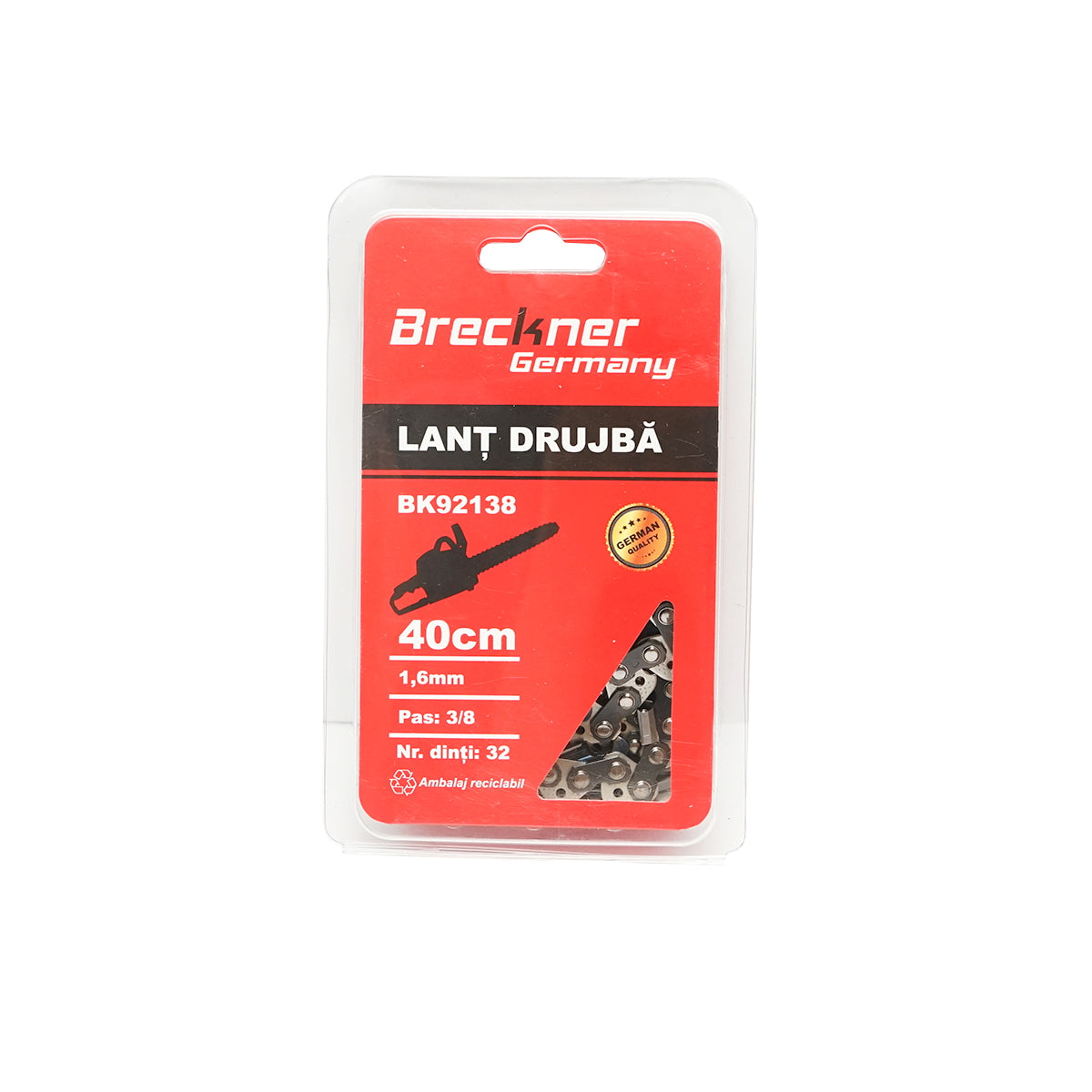 Chain saw chain 3/8, 32 teeth, 1.6mm, length 40cm Breckner Germany